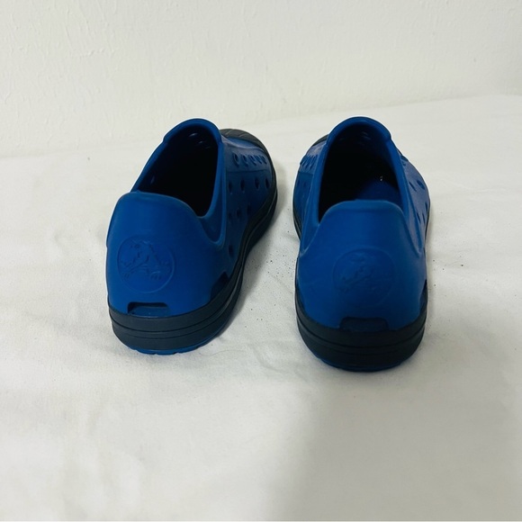 Crocs Kids' Bump-It Shoe Size J2 Blue/Navy Everyday Casual Beach Vacation Water - Picture 4 of 5